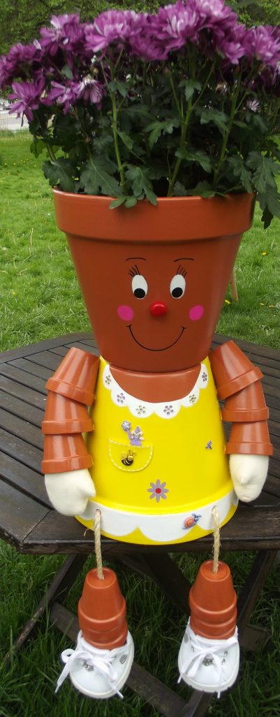 clay pot garden diy cheer cheap source