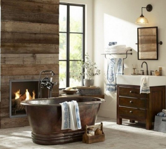 bathroom-wooden