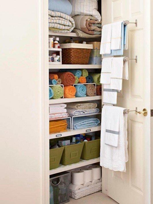 clever bathroom organization