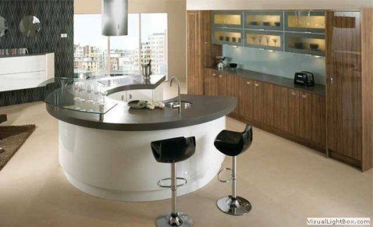 curved kitchen island-small