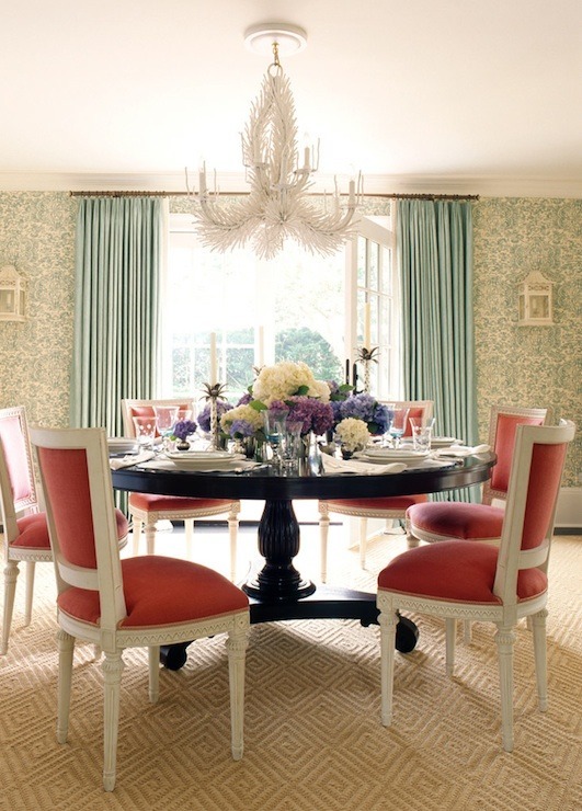 dining room-coral