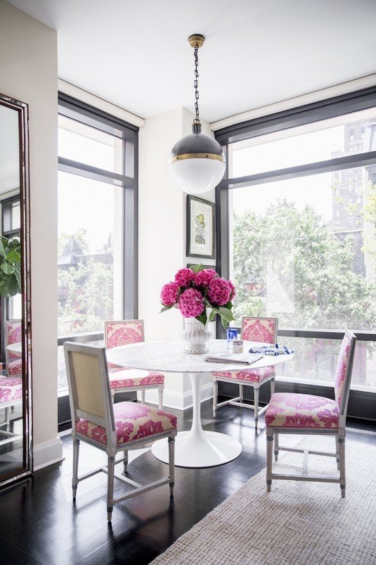 dining room-pink