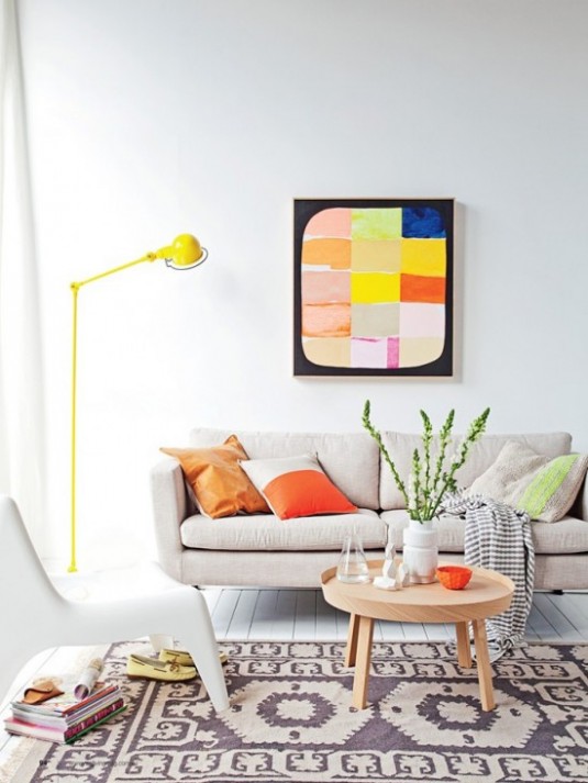 floor lamp-yellow