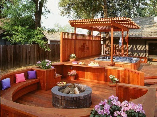 hot tub-wood