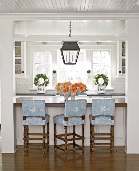 kitchen bar stools-blue