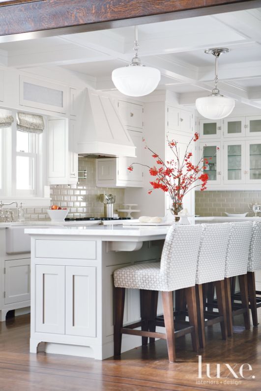 kitchen bar stools-white