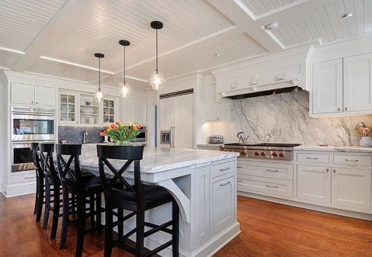 kitchen island lighting-sophisticated kitchen