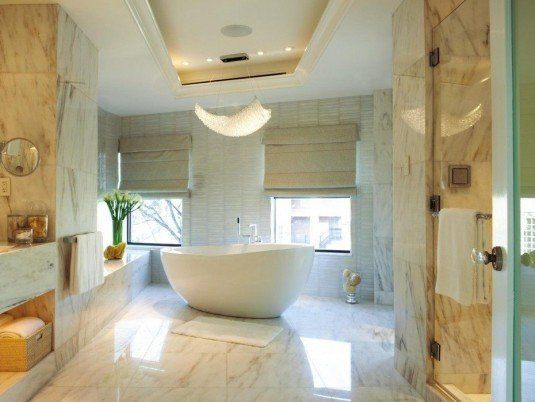 modern bathroom-white