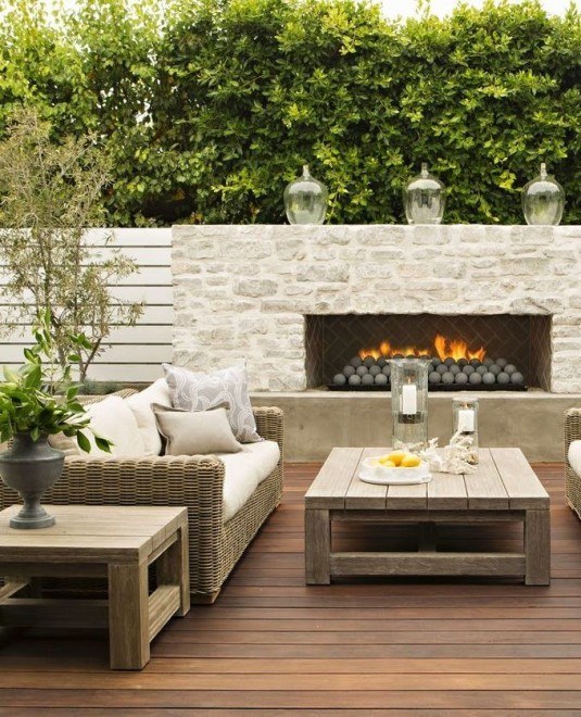 outdoor fireplace designs