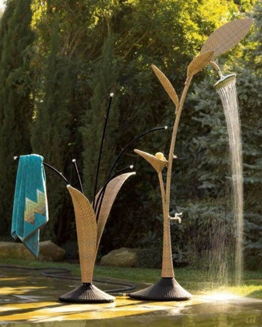 outdoor shower design