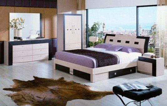 platform bed-purple