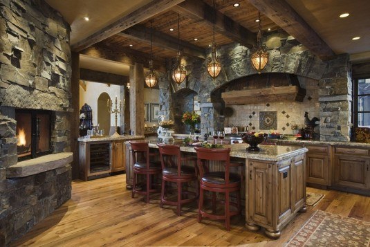 rustic kitchen-contemporary