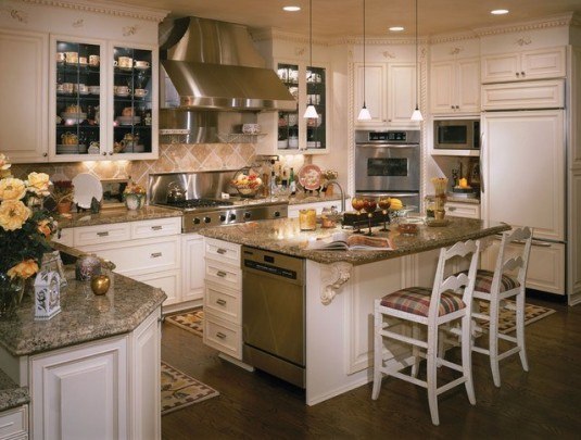 rustic kitchen-contemporary white