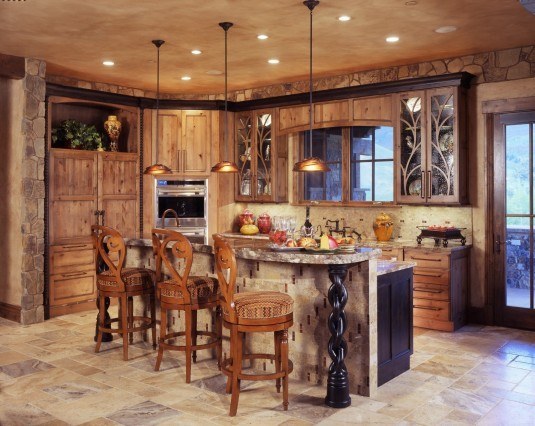 rustic kitchen-sophisticated