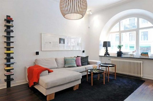 scandinavian living room ideas - beige