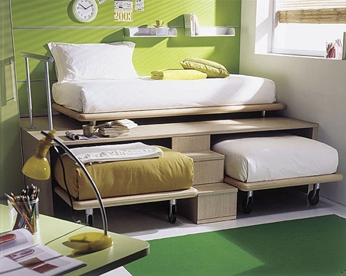 space saving bed-three in one