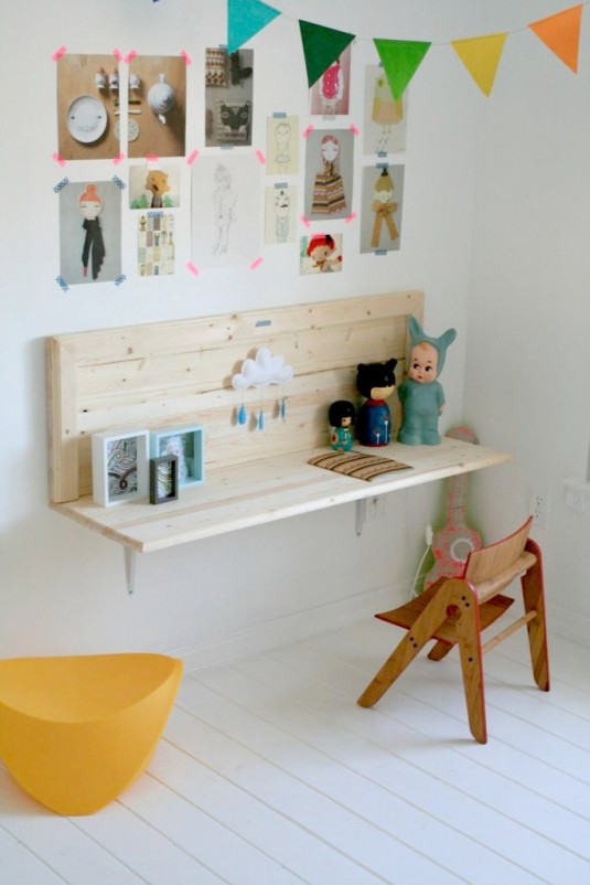 space saving desk-kids room