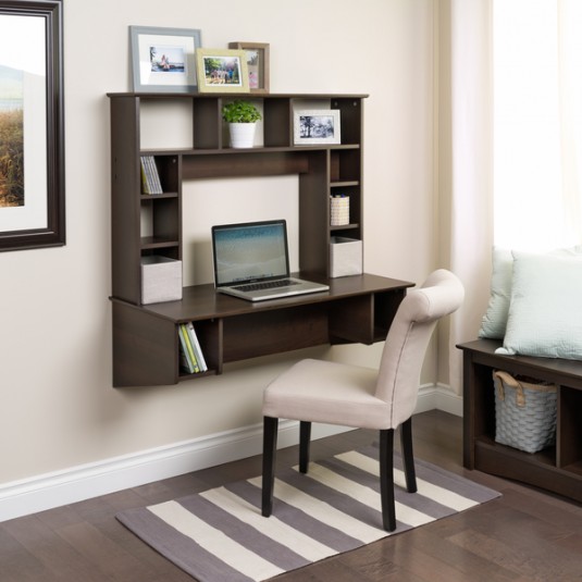 space saving desk - traditional floating desk