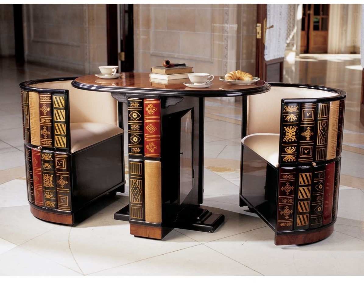 Столы трансформеры круглые для библиотек