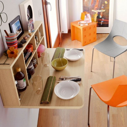 space saving dinning table