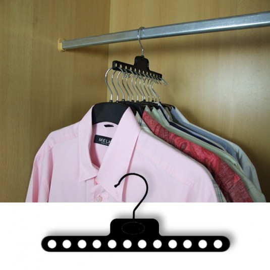 space saving hangers-horizontal