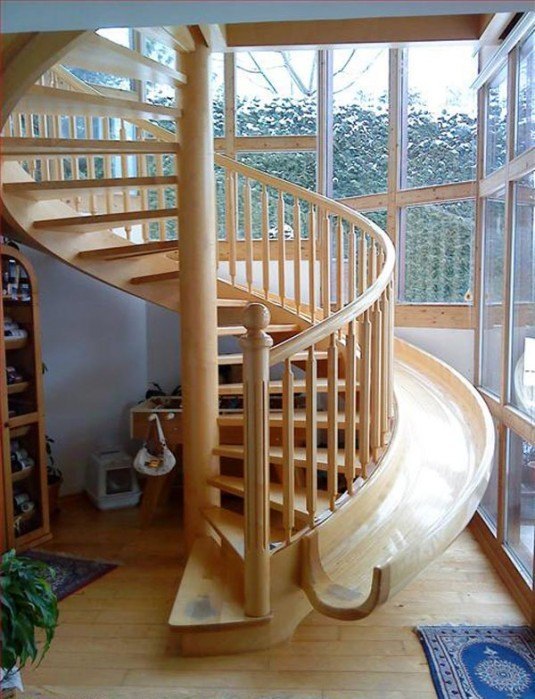 spiral staircase-slide