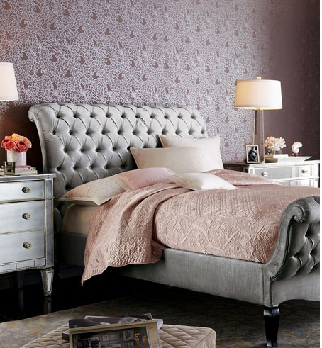 tufted bed-platinum