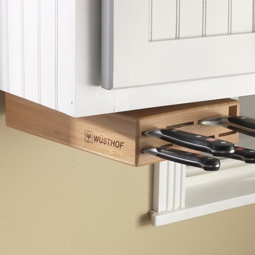 under cabinet knife storage solution