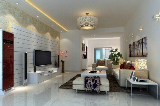 living room-white