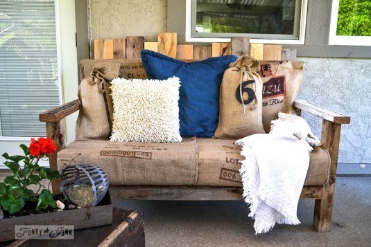 pallet wood pation chair