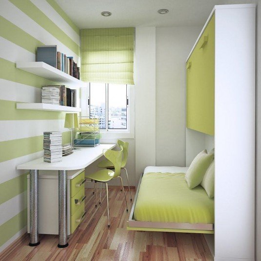small bedroom-green