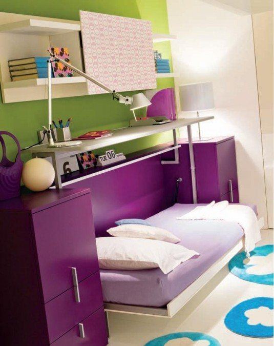 small bedroom-purple