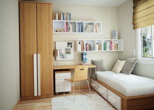 small bedroom-wood