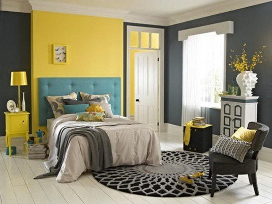 2 yelllow home decor