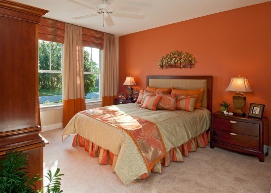 Model Home Bedroom 3, located in "The Manors" neighborhood at Southern Hills Plantation Club, Brooksville, FL. Offered by GreenPointe Homes.