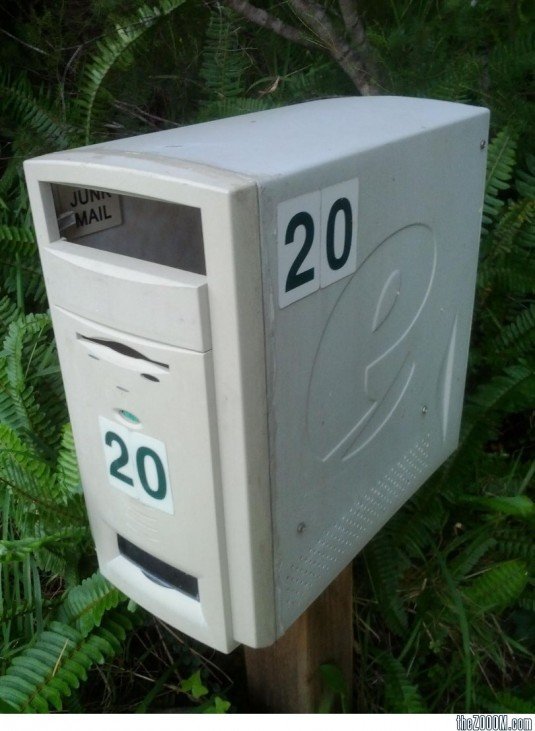 Recycled-Computer-Mailbox
