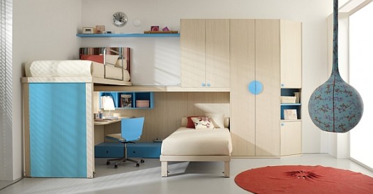 bedroom-beige and blue