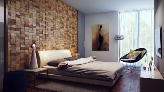 bedroom-unique wall