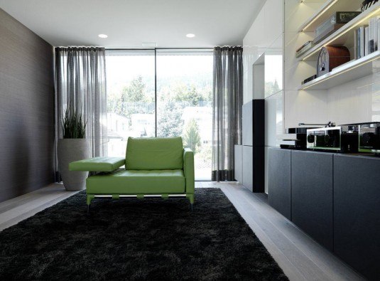 dark-carpet-design-and-green-sofas-also-sliding-transparant-curtain-onstage-house-07