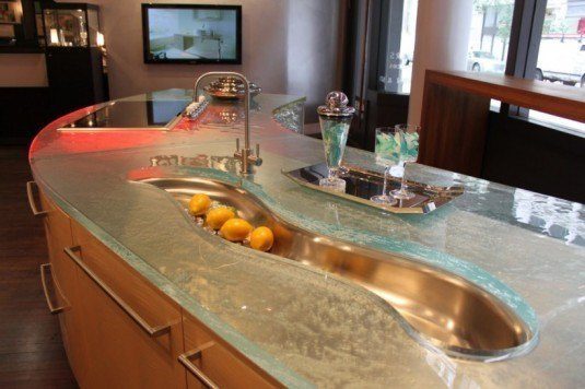 kitchen-countertop glass