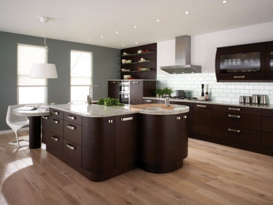 kitchen-dark brown