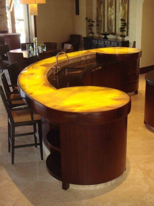 kitchen-yellow countertop