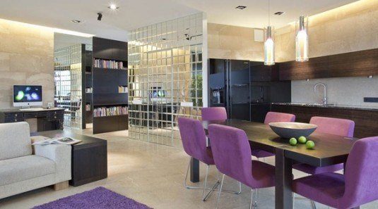 purple-dining-room-in-kitchen-ideas