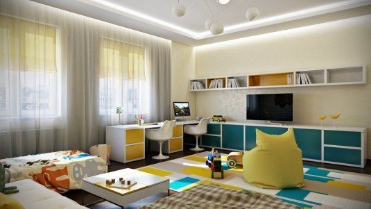 17-Blue-yellow-shared-kids-room