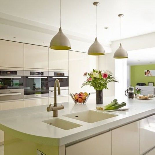 White-and-Lime-Kitchen-Beautiful-Kitchens-Housetohome