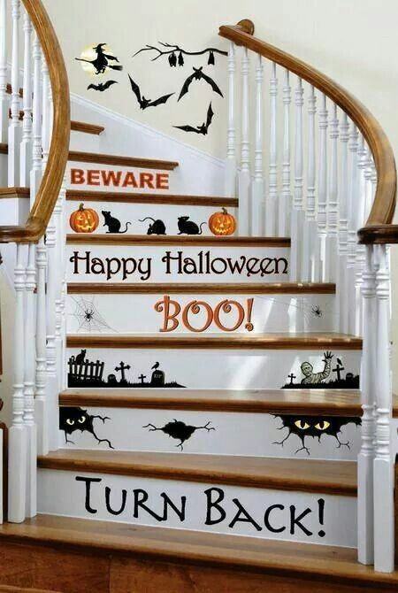 halloween stair decor 3