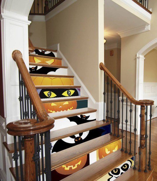 halloween stair decor 8