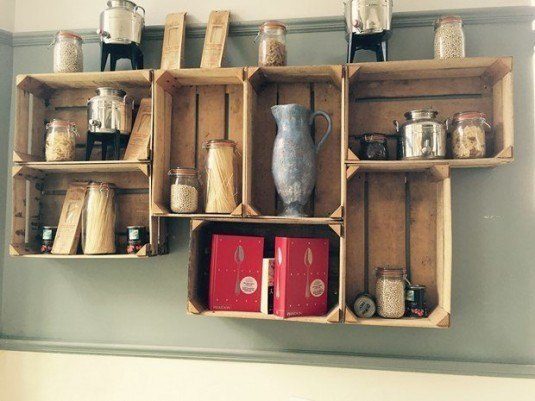 kitchen open shelves