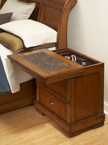 nightstand sliding top