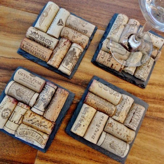 wine cork coaster